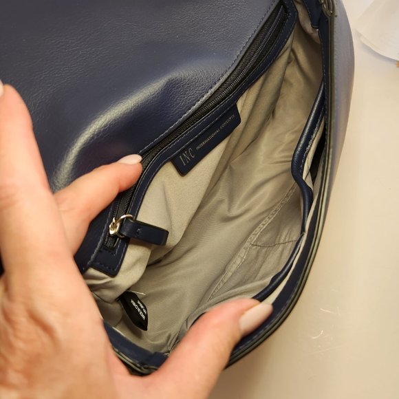 INC Interntional Concepts Ajae Patchwork Purse - NWT- Blue Multi Color - Picture 10 of 12